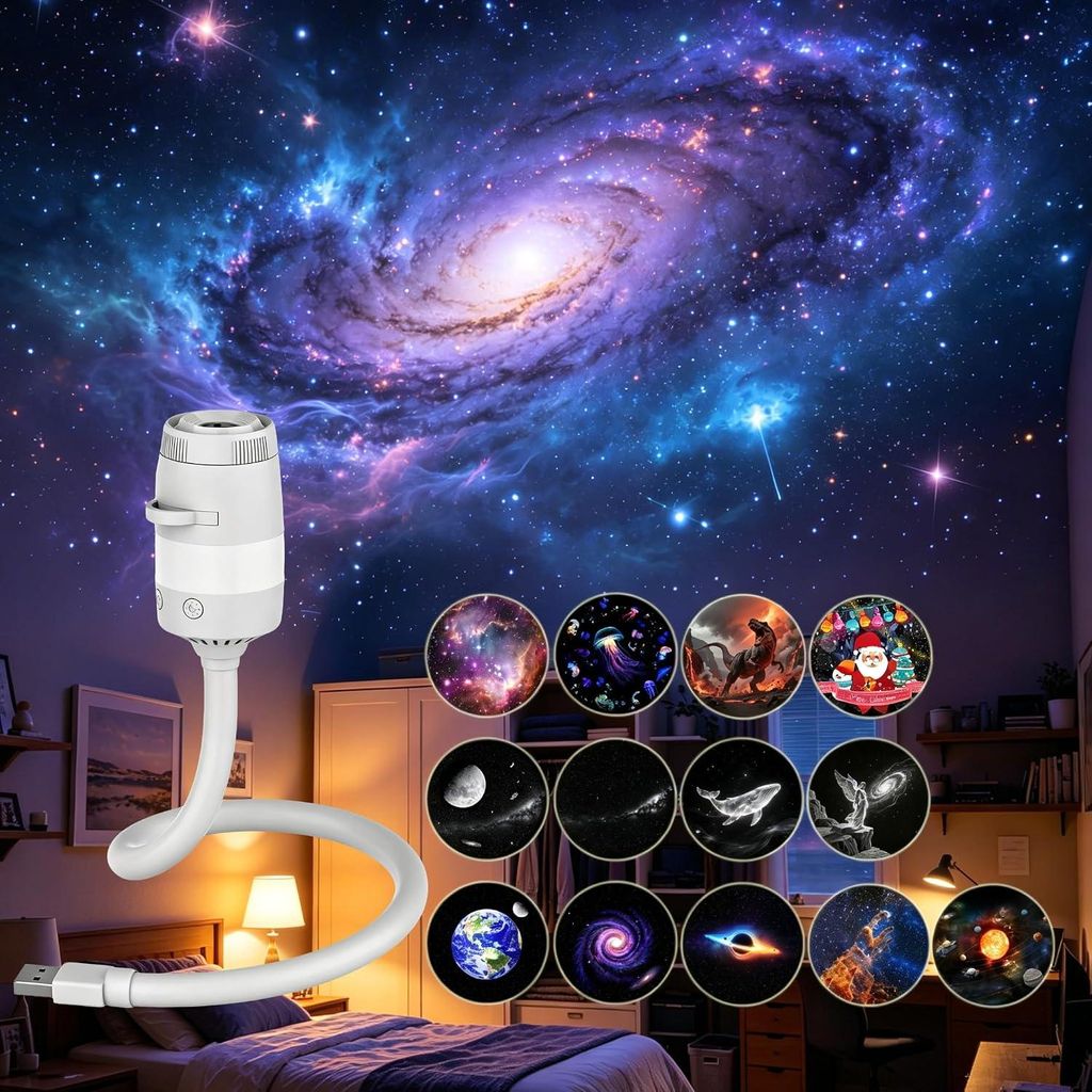2in1 Sternenhimmel & Ozean Projektor13 Filme, 5D Hologramm, Produktbild 