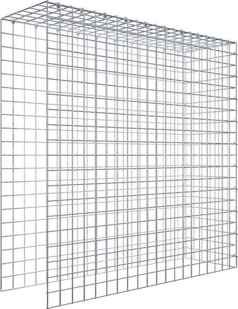 Anbaugabione Typ 4 100 cm x 100 cm x 30 cm (L x H x T), Maschenweite 5 cm x 5 cm, C-Ring