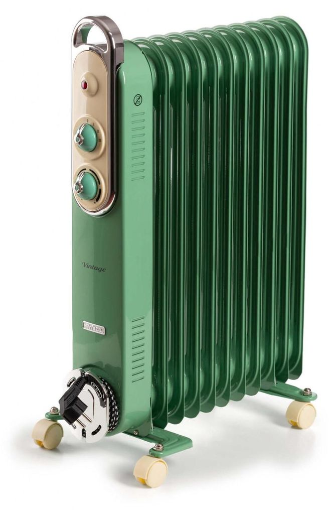 A vintage-style oil-filled radiator.