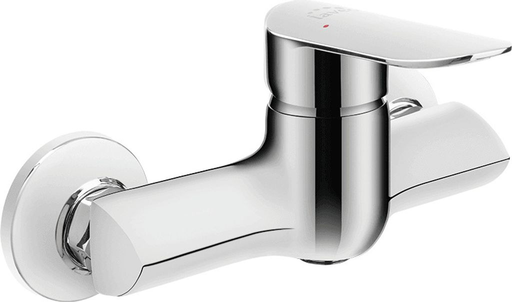 BADLAND Brausearmatur Wasserhahn APPIA Brausebatterie für Badezimmer in Silber