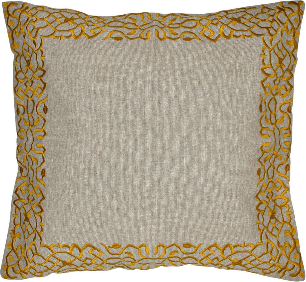 Marrakesch Kissenbezug Kissen 50x50 cm groß | Sofakissen Kuschelkissen aus Baumwolle bestickt als aesthetic Wohnzimmer Deko auf dem Sessel & Sofa ...