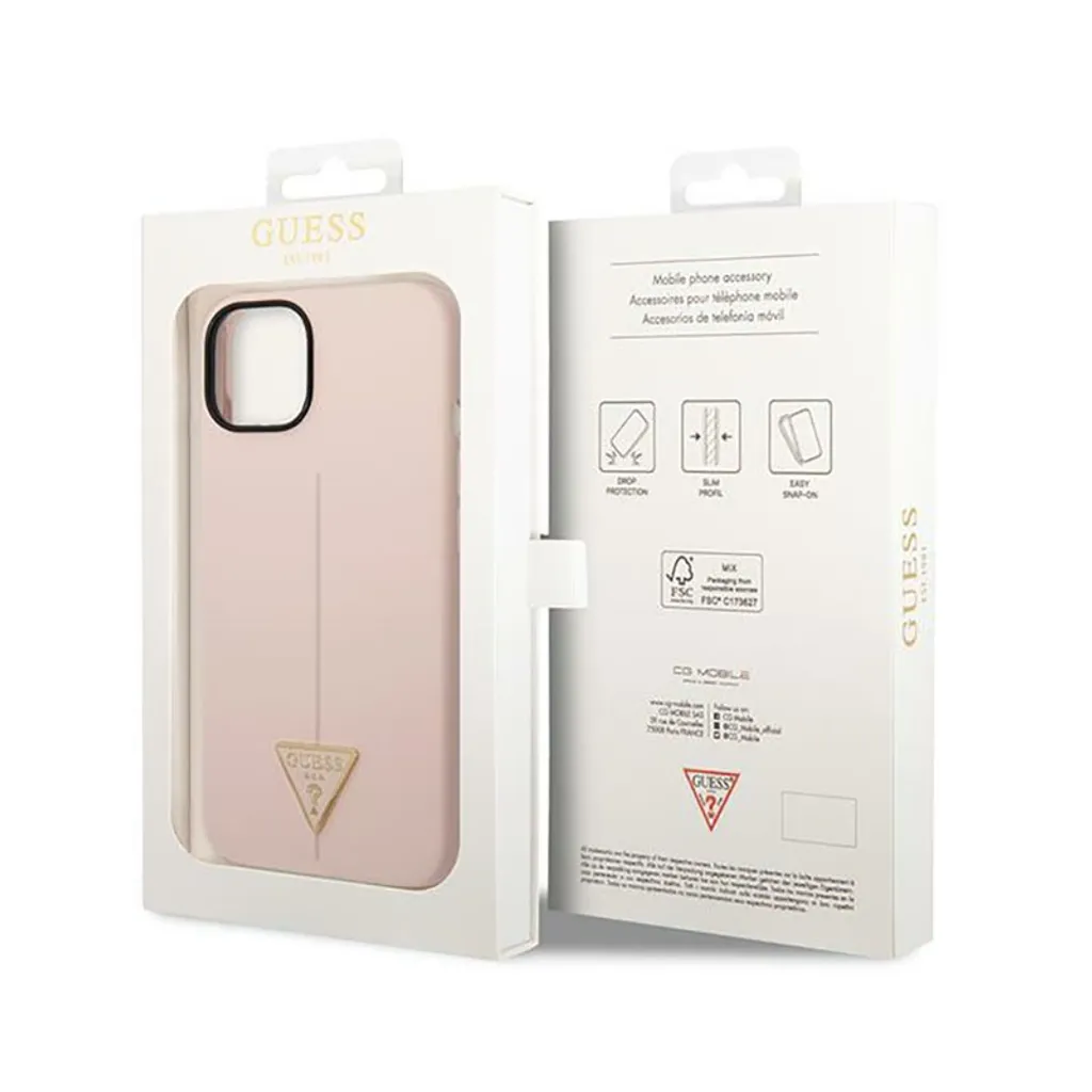 Custodia Rosa Guess iPhone 14 Plus / 15 Plus | Accessorio Moda Chic - 8
