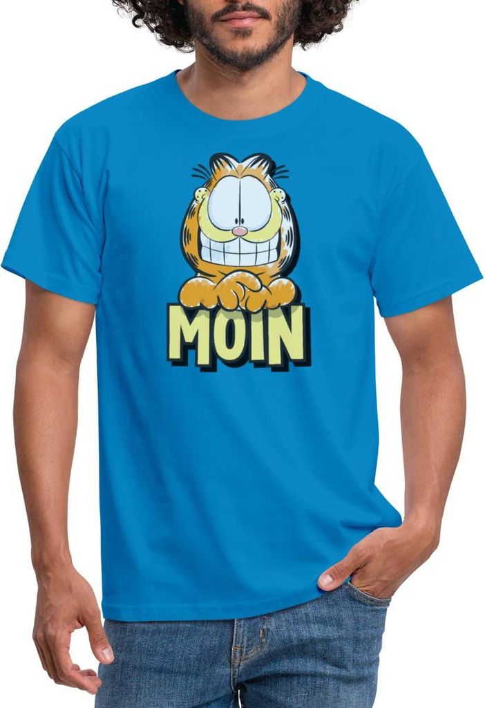 Spreadshirt Garfield Moin Nordsee Ostsee Geschenk Männer T-Shirt, XL, Royalblau