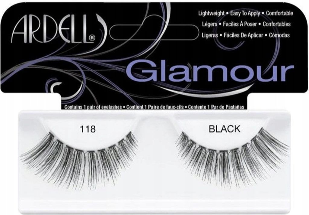 Ardell | Wimpern, Glamour #118, Schwarze Wimpern, Volle Wimpern, Künstliche Wimpern