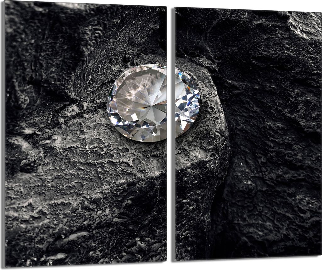 Glasschutzplatte für den Herd 2x30x52 Diamond