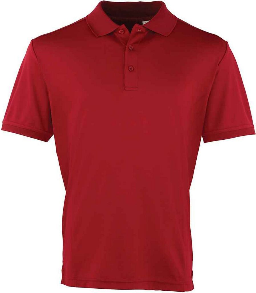 Premier - "Coolchecker" Poloshirt für Herren PC5596 (XXL) (Burgunderrot)