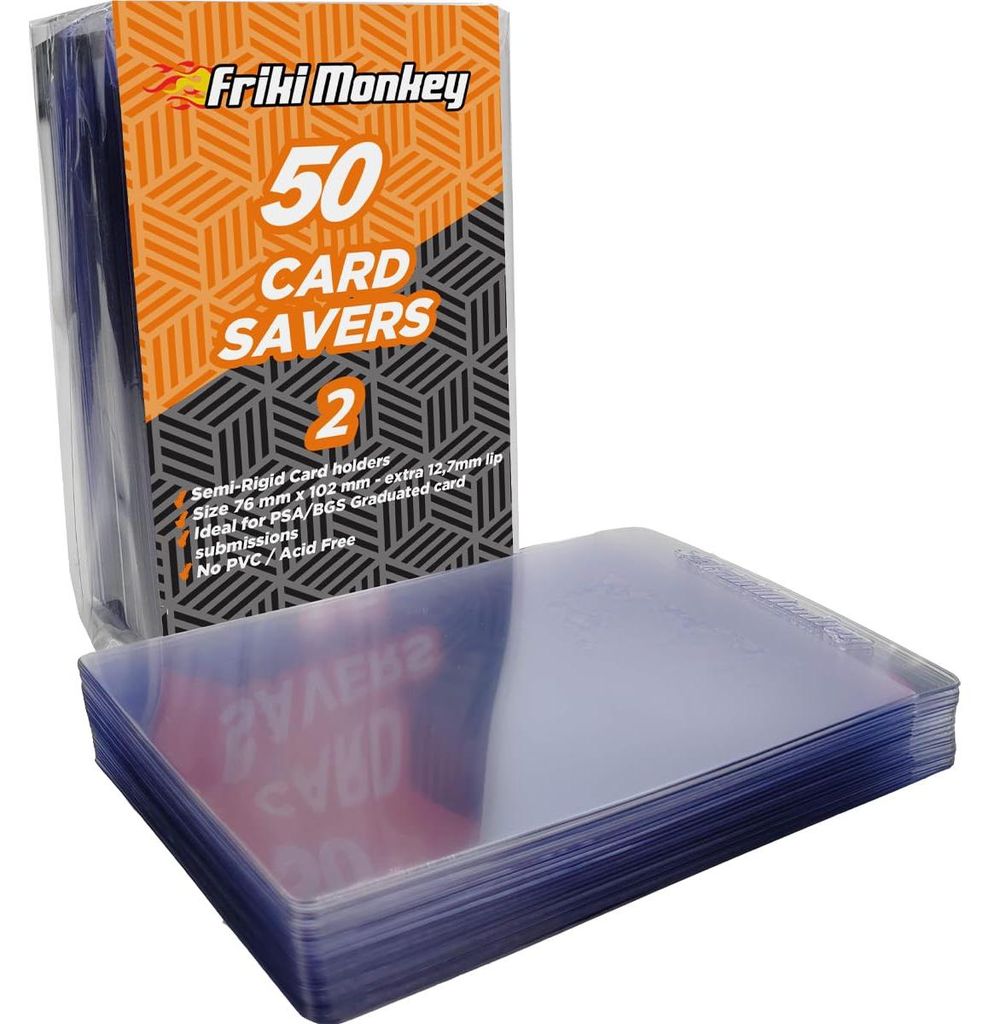 Card Saver 2, Pack mit 5 Protektoren, PSA Grading Card Sleeves, Card Holder 76 x 12mm, Card Protector Sleeves, Magic Cards, NBA Karten, Kartenschut...
