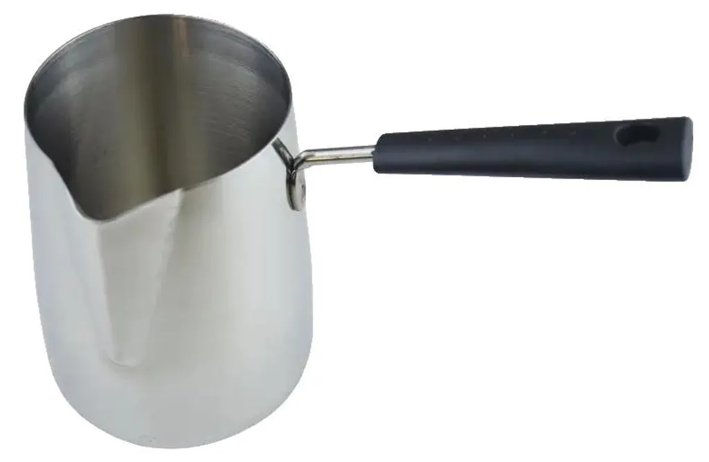 Pot de fonte pour cire durable en inox avec bec verseur précis