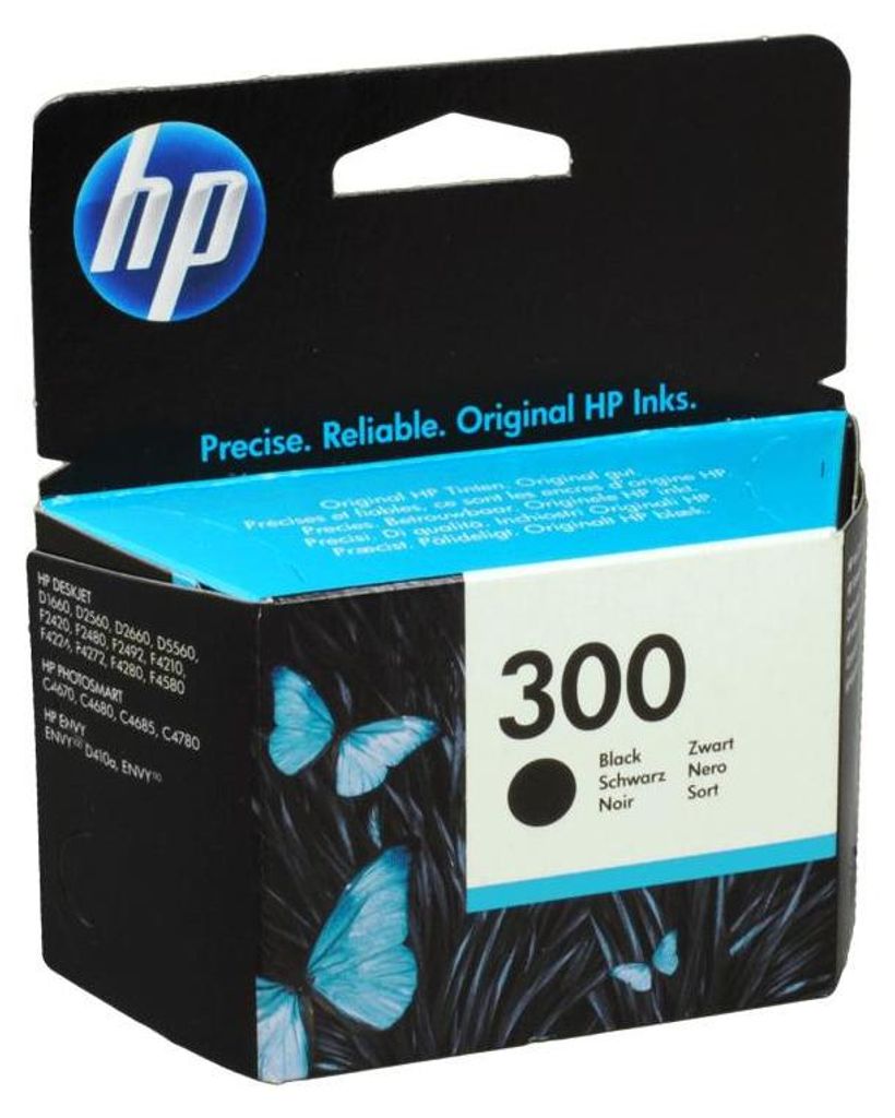 HP 300 Schwarz Original Druckerpatrone, Standardertrag, Produktbild 