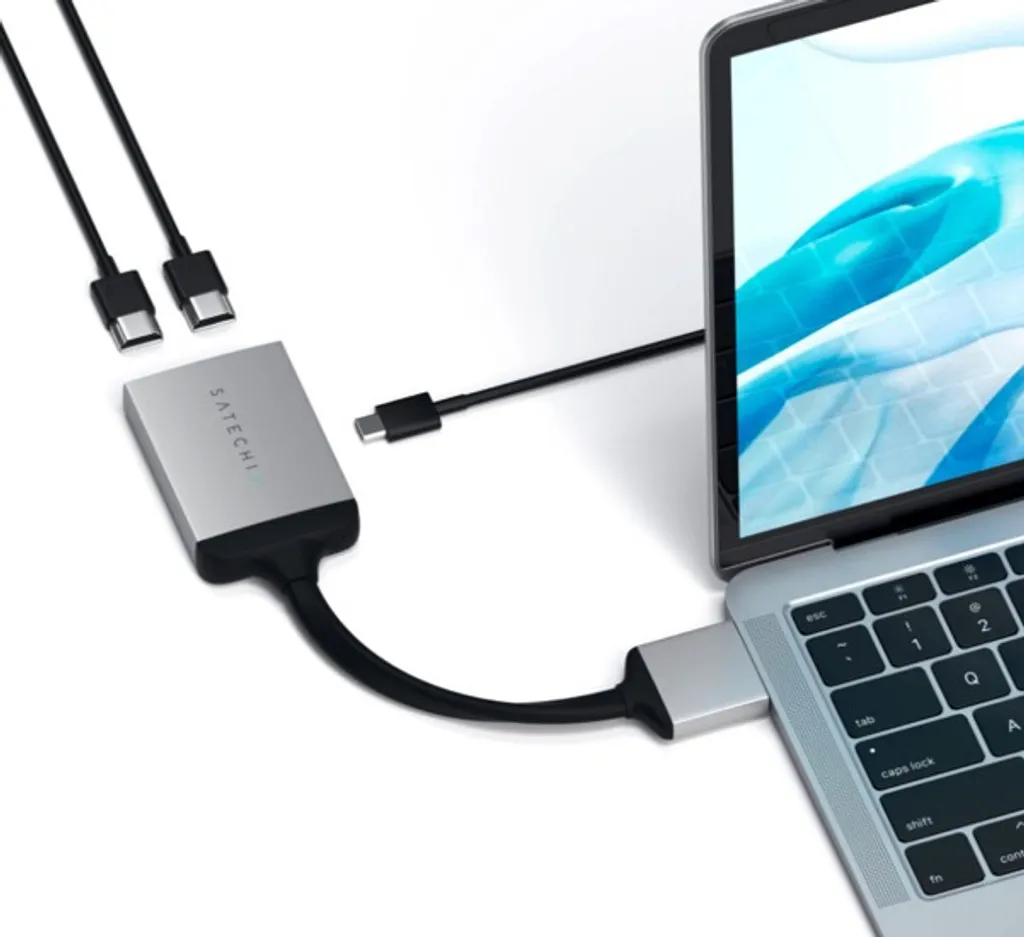 Adaptateur Double Écran HDMI pour Télétravail Satechi USB-C ST-TCDHAS 4K - 3