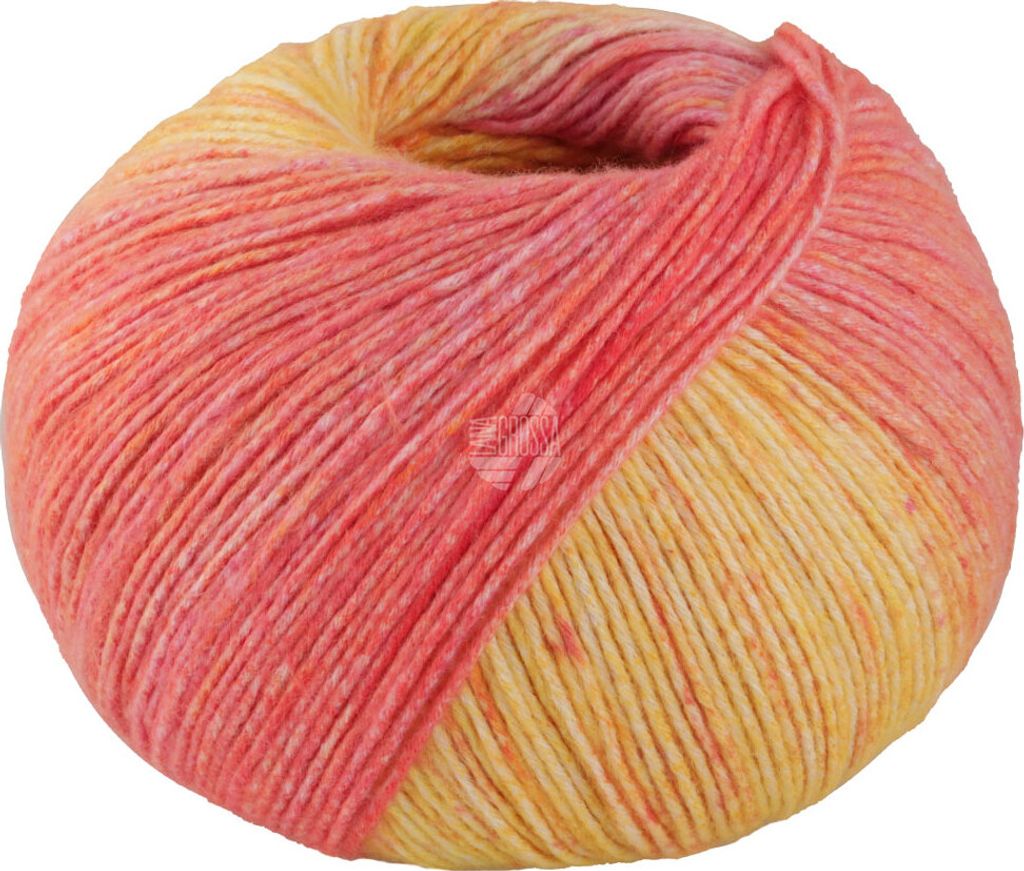 Lana Grossa - Gomitolo Mambo 2031 orange lachsrosa pink Produktbild 