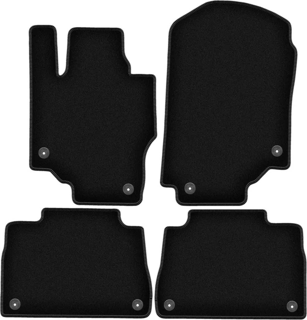 Tappetini Interni Mercedes GLE C167 2019- Velluto Soft-Touch Nero