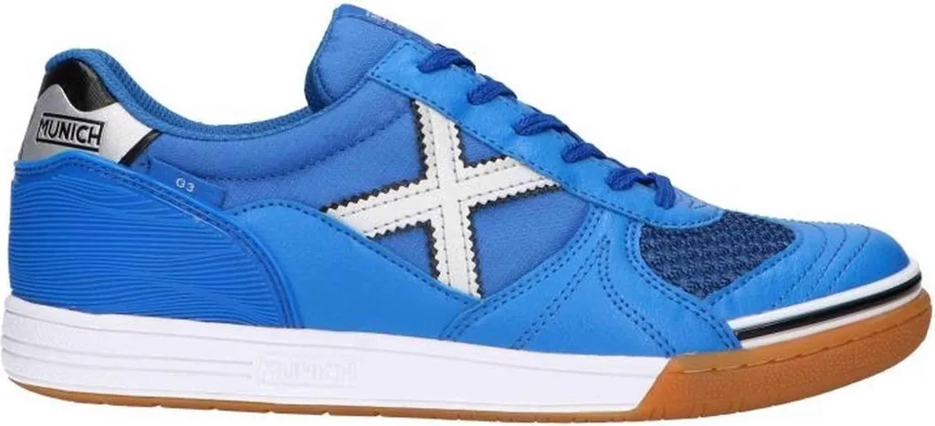 Chaussures de Futsal Munich Bleu en Taille 46 avec Semelle Haute Adhérence