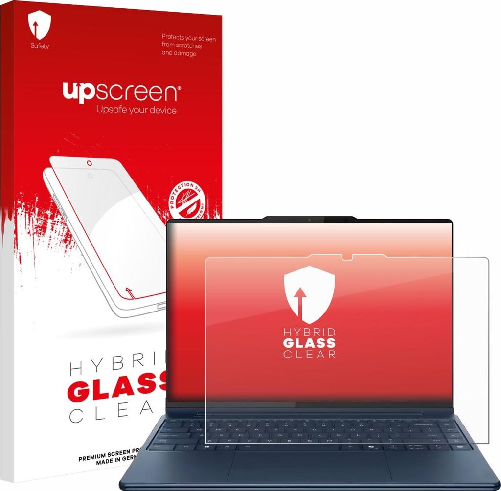 upscreen Schutzglas für Lenovo Yoga Pro 9i Gen 10 Aura Edition 16" Touch Schutzfolie Panzer Folie Glas Display Schutz klar