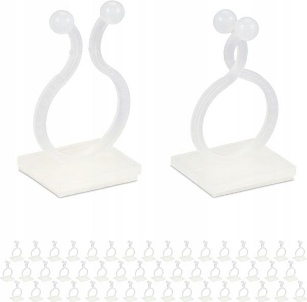 relaxdays Pflanzenclips selbstklebend im 240er Set