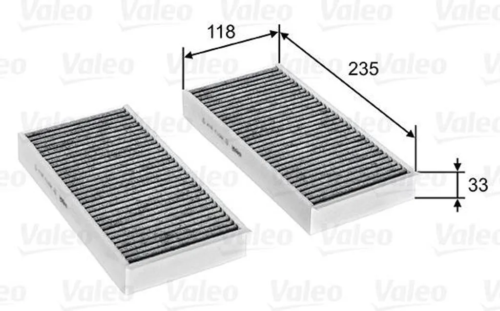 Filtre habitacle Valeo 715811 qualité OE 64116823725 pour BMW et i3