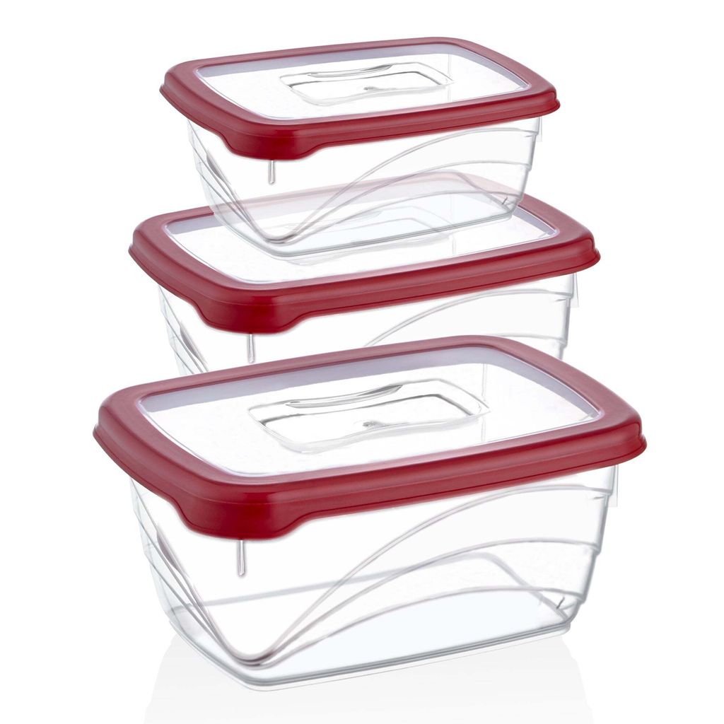 Herzberg 3-Teiliges extra tiefes -Spar-Box-Set Red