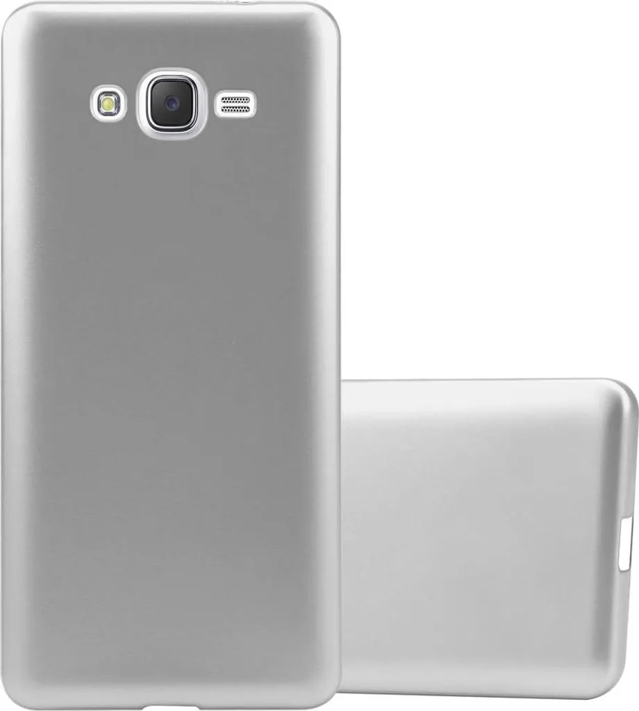 Cadorabo Custodia in Silicone per Samsung Galaxy J7 2015 Argento