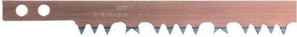 A close-up view of a saw blade.
