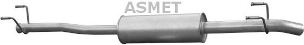 ASMET 02.058 Endschalldämpfer passend für MERCEDES-BENZ SPRINTER 3,5-t Kasten (906) Auspuff
