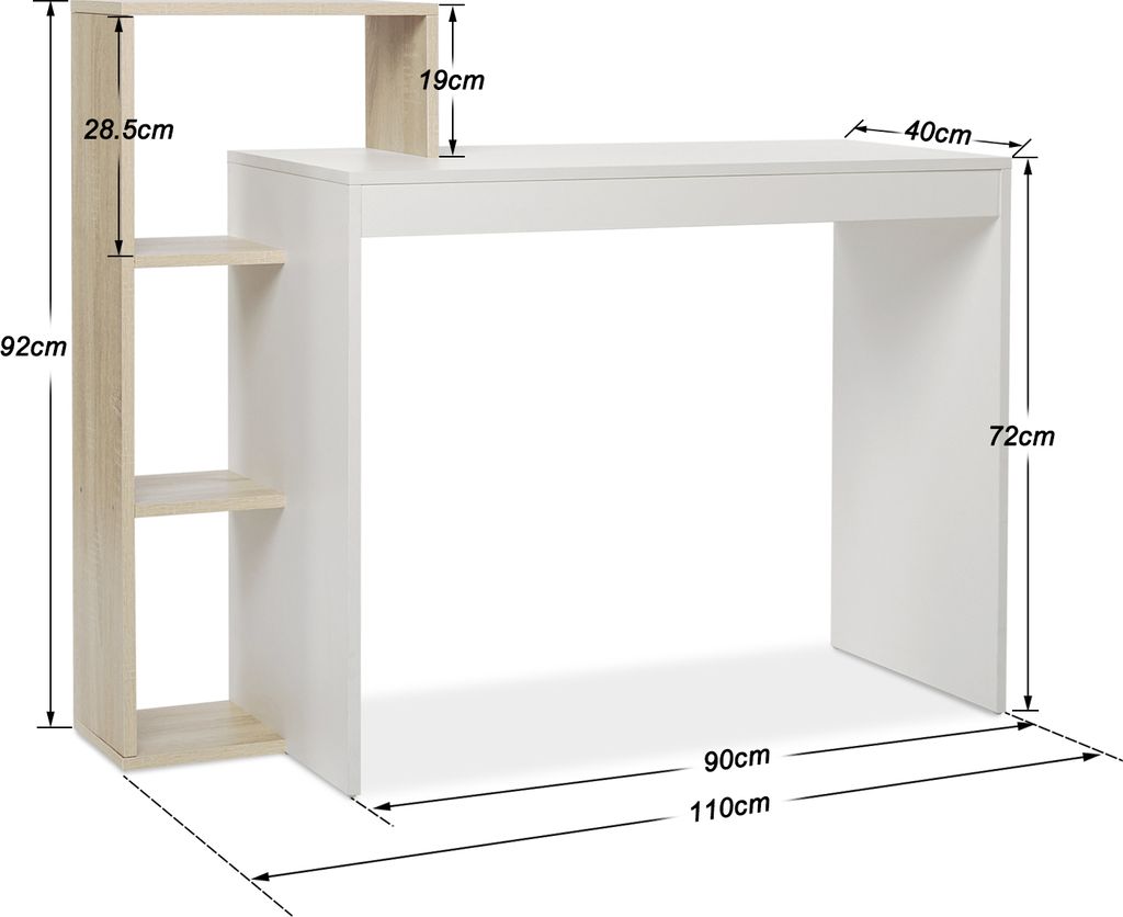 Mondeer Schreibtisch Eckschreibtisch Computertisch mit Produktbild 6
