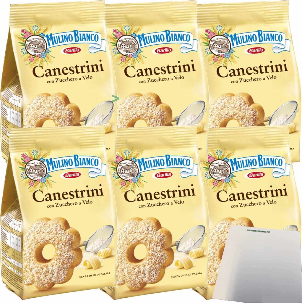 Biscotti canestrini Mulino Bianco con zucchero a velo Immagine del prodotto 