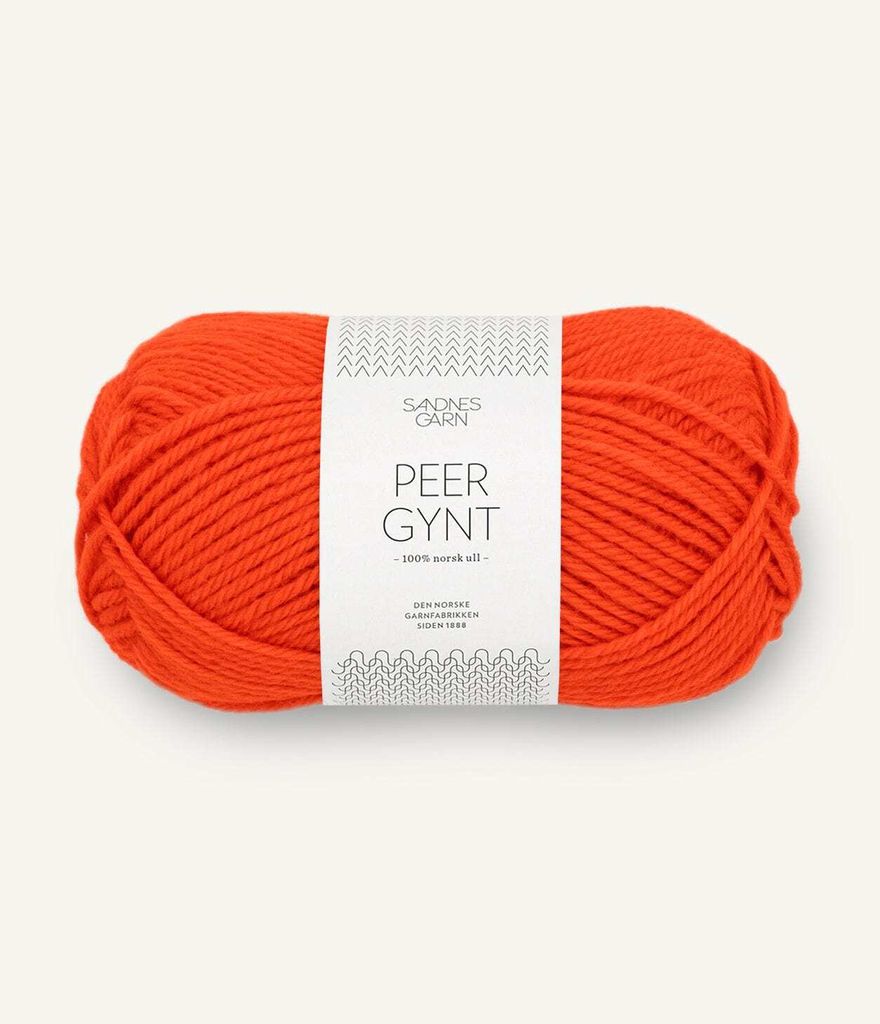 Sandnes Peer Gynt 50g - 100% Schurwolle spicy orange 3819 Produktbild 