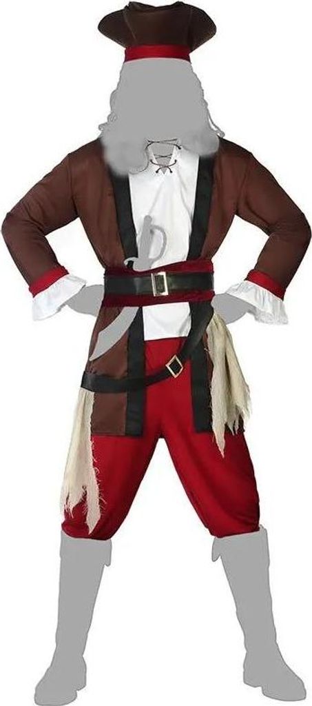 Atosa Piratenkostüm Rot XS-S Rot XS-S