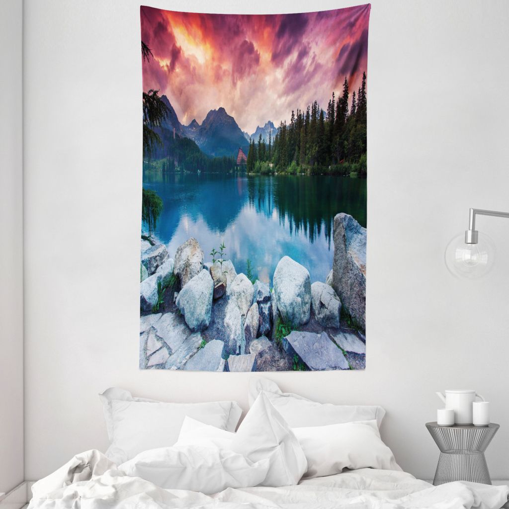 ABAKUHAUS Draussen Wandteppich und Tagesdecke, Nationalpark der Slowakei aus Weiches Mikrofaser Stoff Waschbar ohne Verblassen Digitaldruck, 140 x ...