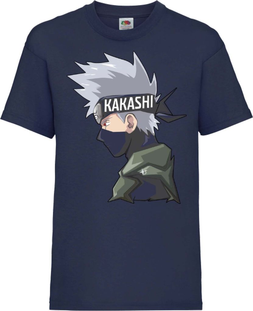 Kinder T-Shirt Naruto Kakashi 02 Kakashi, 5-6 Jahr - 116 / Dunkelblau
