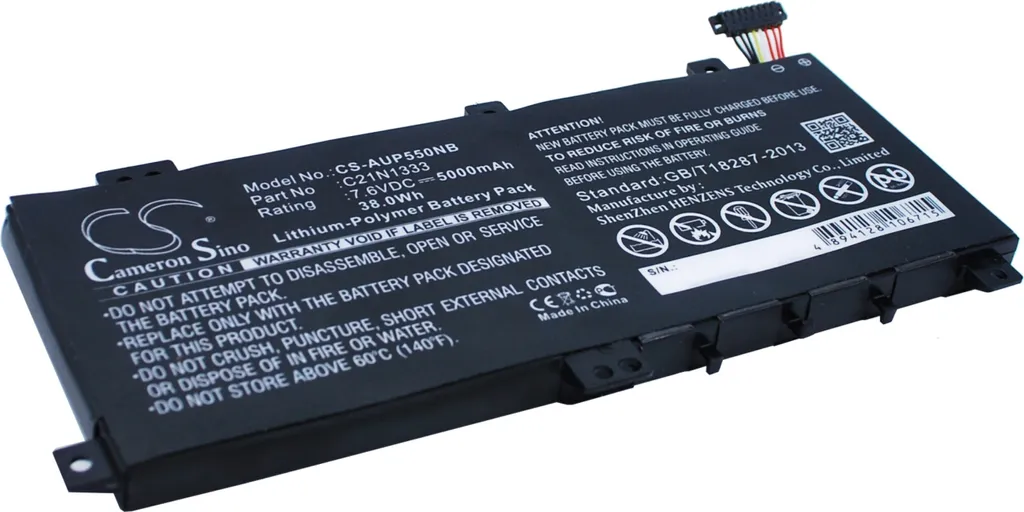 Batterie Haute Capacité Li-ion pour Asus J550LA et R554LA Sécurisée