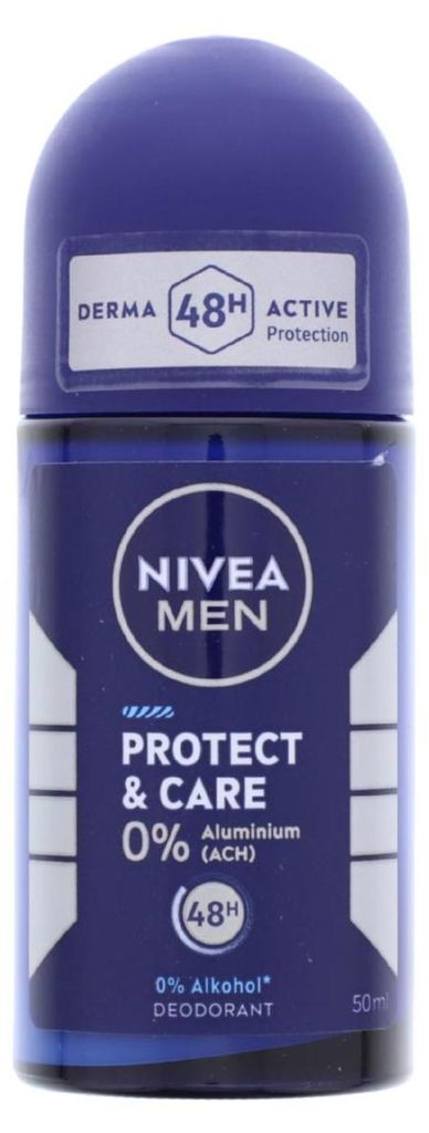 NIVEA MEN Protect & Care, Männer, Antitranspirant, Roll-on Deodorant, Flasche, 50 ml, 48 h