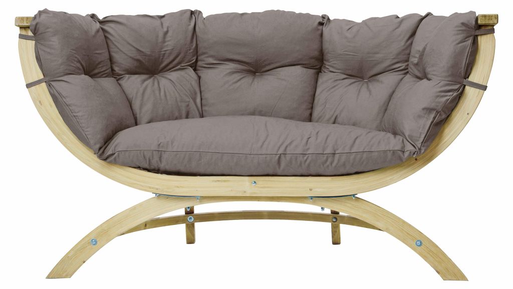 Amazonas Siena Due taupe Gartensessel Holz Produktbild 
