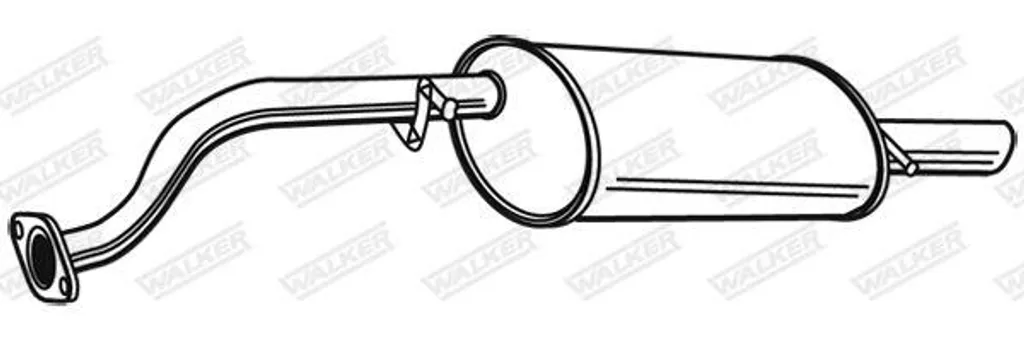 Réparer échappement bruyant Lanos - Silencieux WALKER 22012 OE 96182257