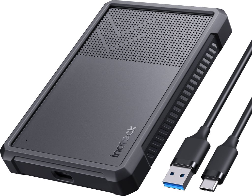 Inateck Festplattengehäuse 2,5" USB 3.2 Silikon Hülle Produktbild 