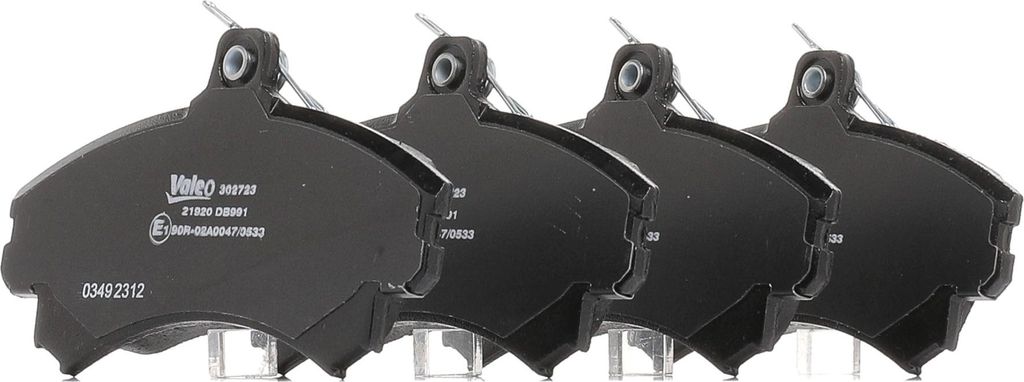 VALEO Bremsbeläge Satz Vorne für MITSUBISHI COLT VI (Z3A, Z2A) 302723