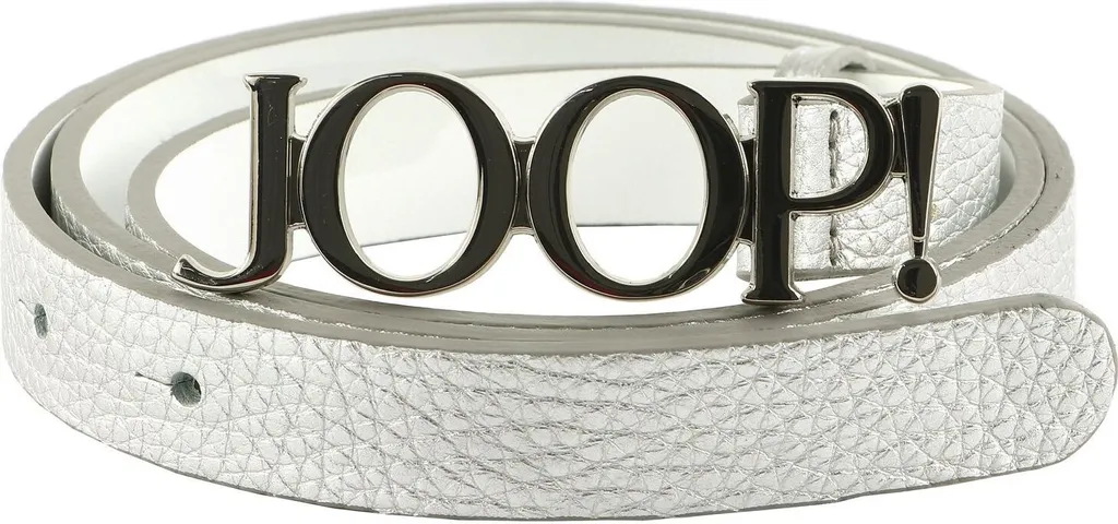 JOOP! Pelle cintura 2,0 CM Women's Cow Leather Belt W115 Silver argentato