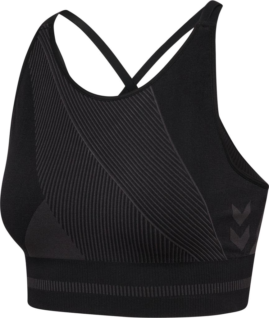 Hummel Hmlunity Seamless Bra - blackened pearl, Größe:XL