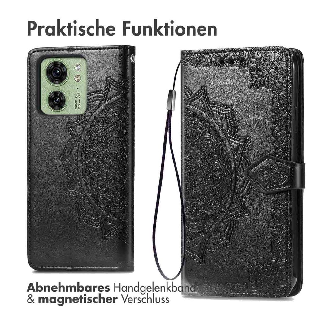 32nd Lederhülle Für Motorola Edge 40 Neo - Klassische Serie 2.0, Mit RFID-Schutz, Kartenfach, Magnetverschluss & Ständer