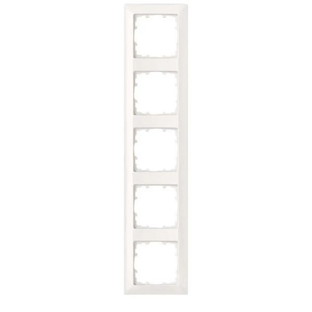 Cadre Siemens quintuple DELTA line blanc titane 5 postes 5TG2555-0