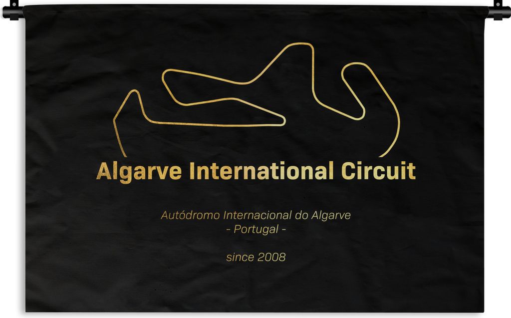 MuchoWow Wandteppich Wandbehang Portugal - F1 - Rennstrecke 120x80 cm Tapisserie Dekoration Wandtuch - Wanddekorationen - Wandtücher