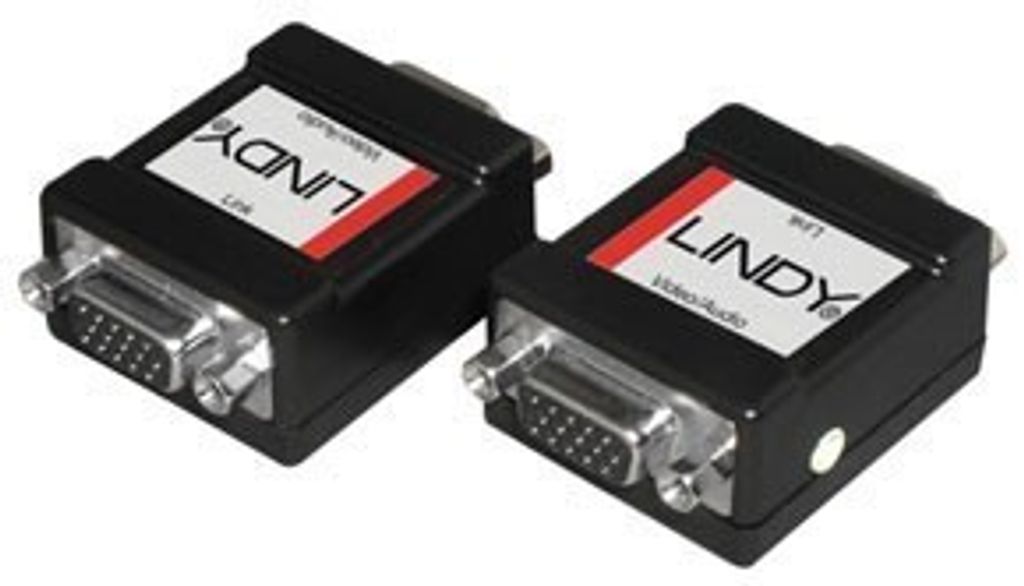 Lindy VGA / Audio In-line Adapter, VGA, VGA, Schwarz
