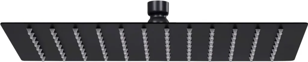 Soffione Doccia Pioggia 30x20 Acciaio Inox Nero Opaco | Offerta Top