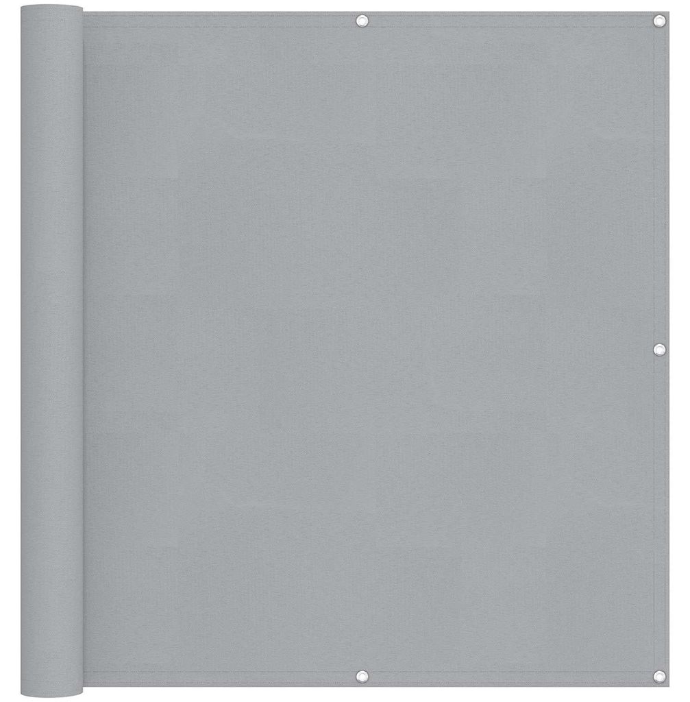 vidaXL Balkonsichtschutz Hellgrau 110 x 1000 cm Oxford-Stoff