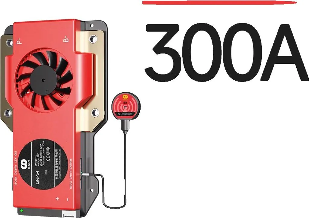 BMS Intelligent 300A avec Communication RS485 CAN pour LiFePO4 8S