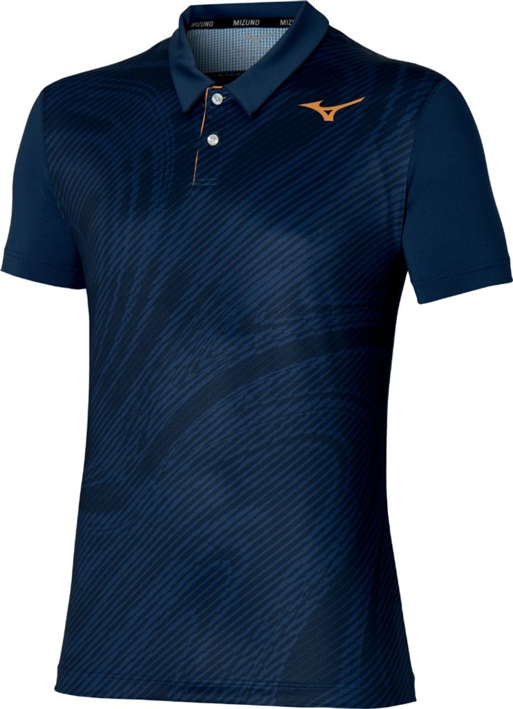 Mizuno Polo Charge Shadow Herren Navy