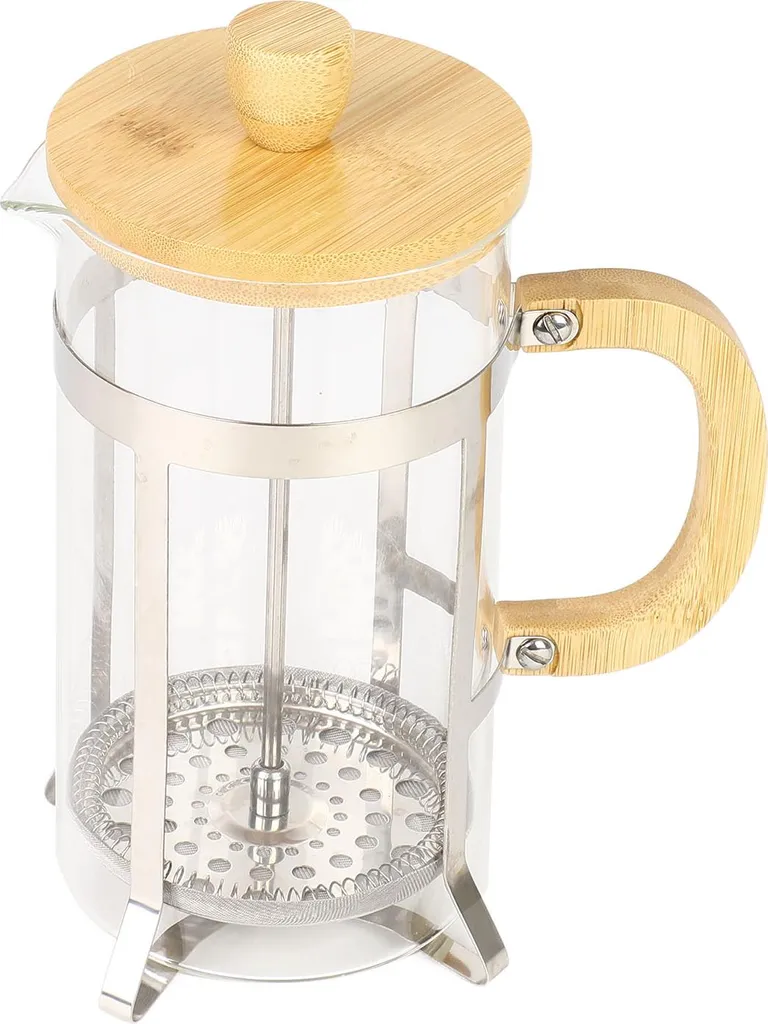 Caffettiera a Stantuffo 1000ml Vetro Borosilicato per Uso Professionale