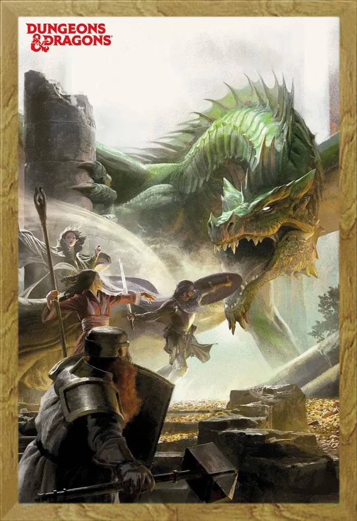 Poster Dungeons & Dragons encadré : fini les affiches cornées ou pliées