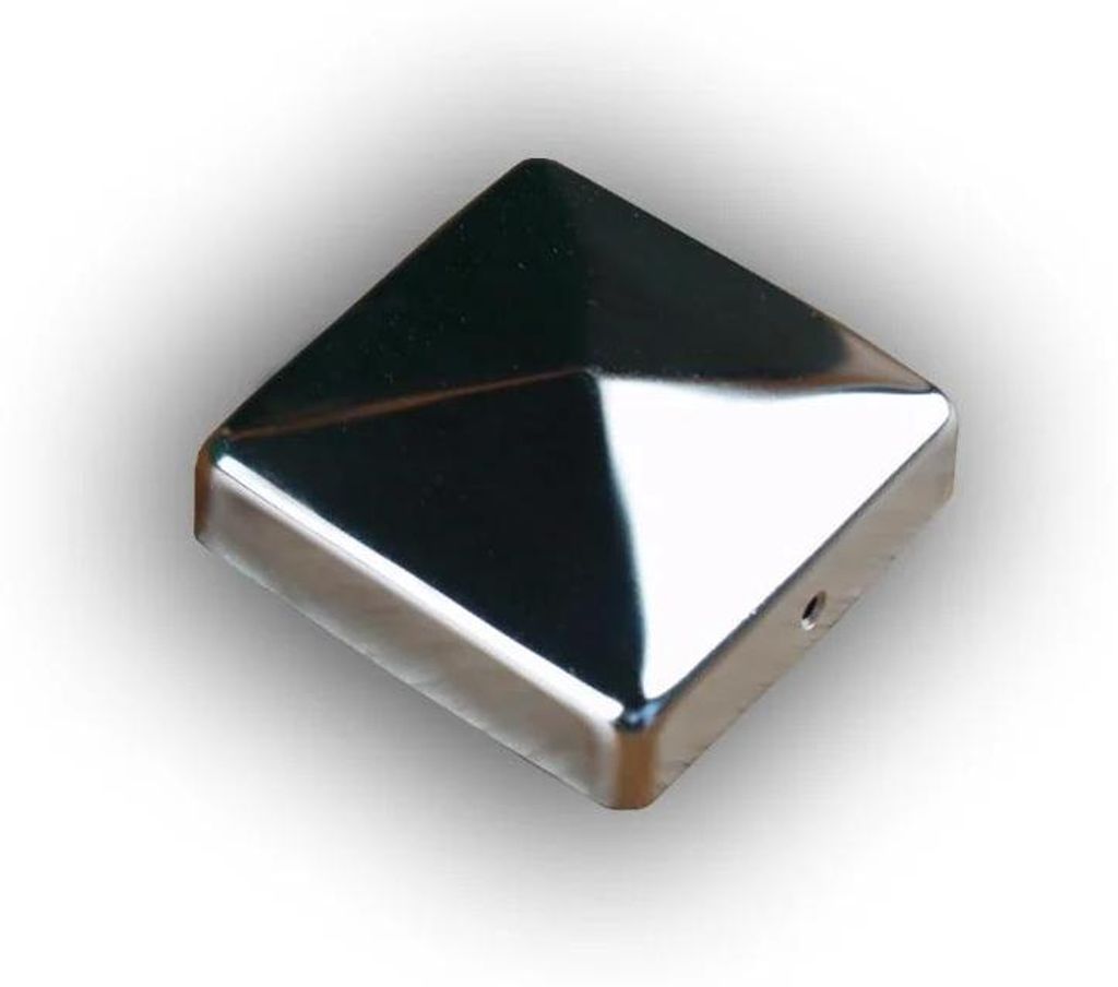 PROFI Edelstahl 9 x 9 cm Pfostenkappe, Rostfrei, Konstruktiver Holzschutz, Schützt Pfosten Gegen Feuchtigkeit, Einfache Montage, Langlebig, Edles ...
