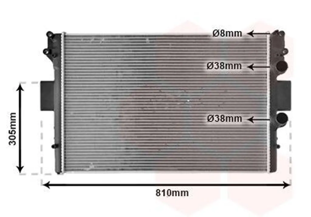 Radiateur moteur Iveco Daily 3 anti surchauffe Van Wezel 28002042